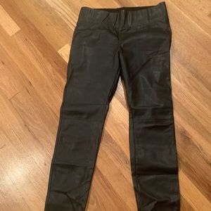 NWOT David Lerner black leather leggings